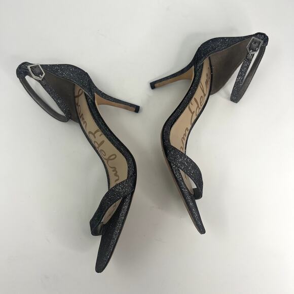 Sam Edelman Women's Patti Ankle Strap Metallic Heels - Picture 5 of 8